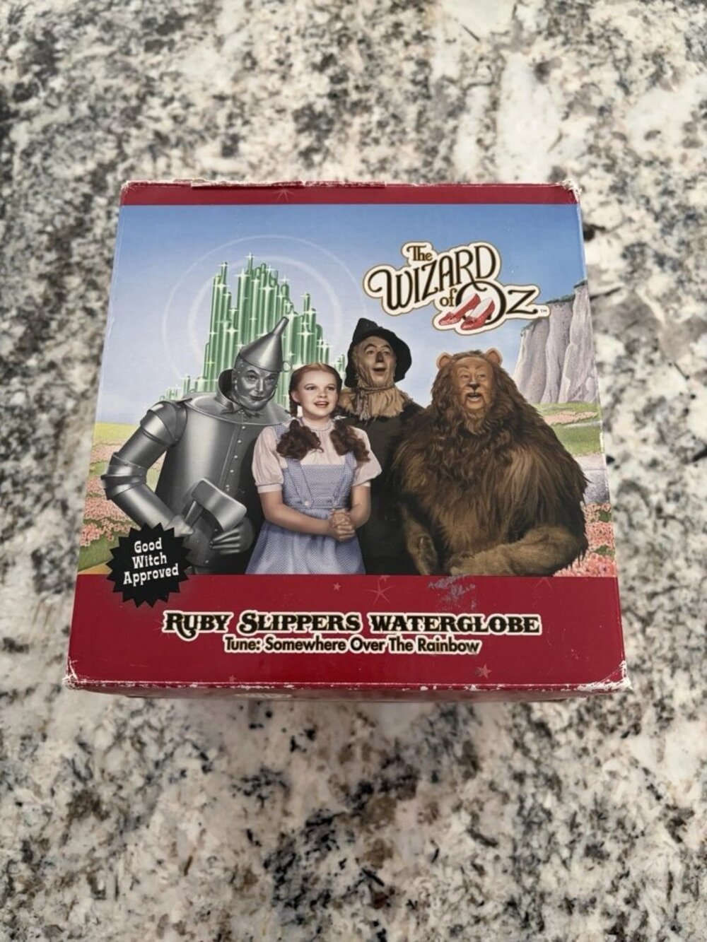 The Wizard of Oz Ruby Slippers Snow Globe by The San Francisco Music Box